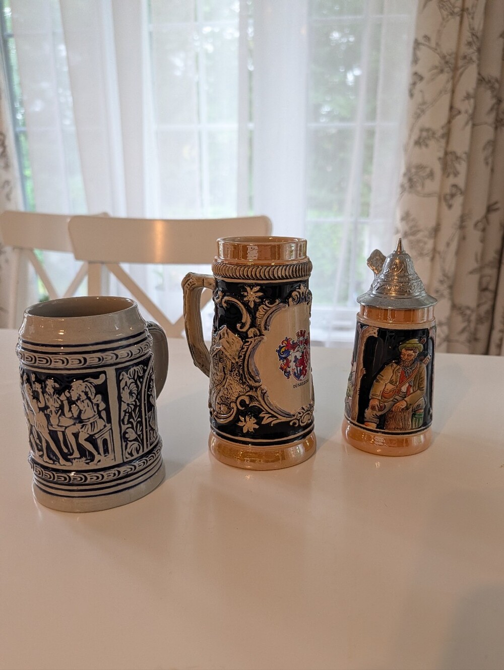 Three German Beer Steins